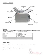 Preview for 6 page of MyBinding Formax FD 312 Instruction Manual