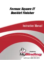 MyBinding Formax Square IT Instruction Manual preview