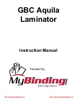 MyBinding GBC Aquila Instruction Manual preview