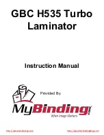 MyBinding GBC H535 Turbo Instruction Manual preview