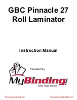 MyBinding GBC Pinnacle 27 Instruction Manual preview