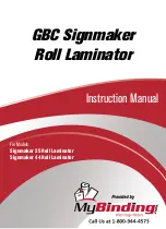 MyBinding GBC SignMaker 25 Installation & Operation Manual preview