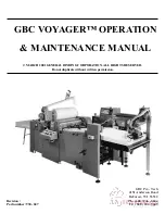 Preview for 2 page of MyBinding GBC VOYAGER Operation & Maintenance Manual