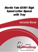 MyBinding Martin Yale 62001 Instruction Manual preview