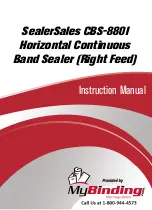 Предварительный просмотр 1 страницы MyBinding SealerSales CBS-880I Instruction Manual