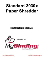 MyBinding Standard 3030x Instruction Manual preview