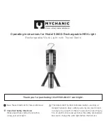 Preview for 1 page of Mychanic 52602 Operating Instructions Manual