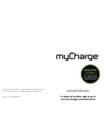 Предварительный просмотр 1 страницы MyCharge Hub3000 Owner'S Manual