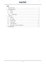 Preview for 2 page of Mychef Mychef Bake 10 trays Maintenance Manual