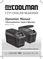 MYCOOLMAN CTP 10 Operation Manual предпросмотр