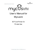 Preview for 1 page of Mycusini 00050 User Manual