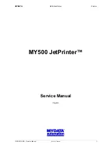 Preview for 3 page of MYDATA MY500 JetPrinter Service Manual