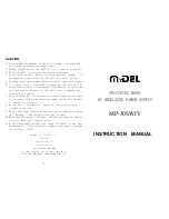 MyDEL MP-30SWIV Instruction Manual preview