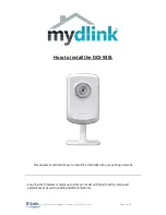 MYDLINK DCS-930L Manual preview