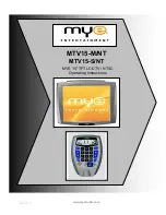 MYE MTV15-M/NT Operating Instructions Manual preview