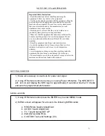 Preview for 5 page of MYE MTV15-M/NT Operating Instructions Manual