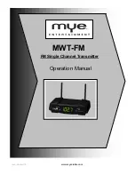 MYE MWT-FM Operation Manual preview