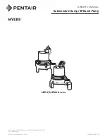 MYERS ME3F Series Owner'S Manual предпросмотр