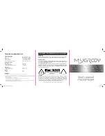 Предварительный просмотр 1 страницы mygroov micromega User Manual