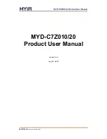 MYiR MYD-C7Z010/20 Product User Manual предпросмотр