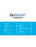 Предварительный просмотр 3 страницы MyKronoz ZeWatch 4 Manual