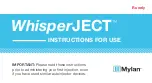 Предварительный просмотр 1 страницы MYLAN WhisperJECT Instructions For Use Manual