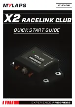 Preview for 1 page of Mylaps X2 RaceLink Club Quick Start Manual