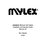 Предварительный просмотр 1 страницы Mylex 771002-D03 Installation And Operation Manual