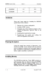 Preview for 20 page of Mylex MVE486 Installation And Operation Manual