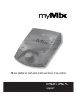 Preview for 1 page of myMix Networkable personal audio mixing and recording system Owner'S Manual