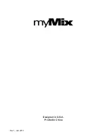 Preview for 24 page of myMix Networkable personal audio mixing and recording system Owner'S Manual