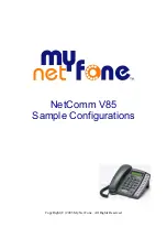 Preview for 1 page of MyNetFone NetComm V85 Configurations