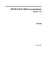 Preview for 1 page of MYNTAI MYNT EYE D-Series Documentation