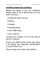 Preview for 2 page of myPhone HaloX User Manual