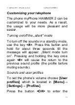 Предварительный просмотр 12 страницы myPhone HAMMER 2 Manual