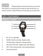 Preview for 3 page of Mypulse HRM-2518 User Manual