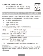 Preview for 17 page of Mypulse HRM-2518 User Manual