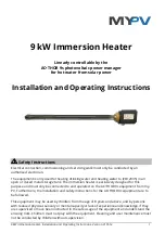 Preview for 6 page of MYPV 9 kW Immersion Heater Installation And Operating Instructions Manual