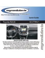 Предварительный просмотр 1 страницы Myron & Davis NV7TRV1 Quick Manual