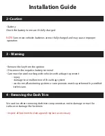 Preview for 3 page of Myron & Davis Toyota Tundra NV7TTD1 Installation Instructions And Use