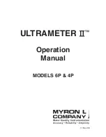 Myron L 6PFCE & 4P Operation Manual предпросмотр