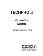 Myron L TechPro II Operation Manual preview