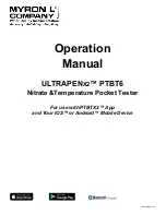 Предварительный просмотр 1 страницы Myron L ULTRAPENX2 PTBT6 Operation Manual