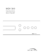 Предварительный просмотр 1 страницы Myryad MDV 300 Owner'S Manual