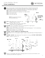 Preview for 11 page of Myson 100G Installation Manual