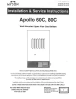 Preview for 1 page of Myson Apollo 60c Installation And Service Instructions Manual