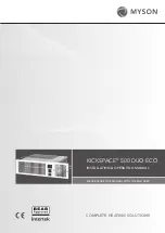 Предварительный просмотр 1 страницы Myson KICKSPACE 500 DUO Installation & Operating Manual