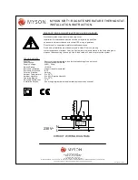 Предварительный просмотр 1 страницы Myson MRT1 Installation Instruction