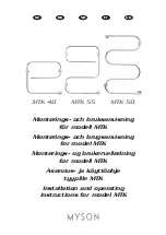 Предварительный просмотр 1 страницы Myson MTK Series Installation And Operating Instructions Manual