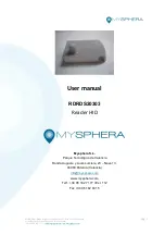 Preview for 1 page of Mysphera RDRDS20303 User Manual